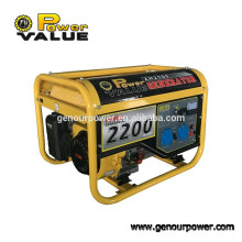 Power Value Taizhou 2kw generador de gasolina 220v con certificación ISO